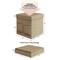 Hastings Home 2-Pack Folding Ottoman Cubes, Beige 410747ZTL - alternate 5